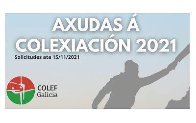 AXUDAS Á COLEXIACIÓN 2021 (02/11/2021)